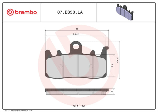BREMBO 07BB38LA reference image 3