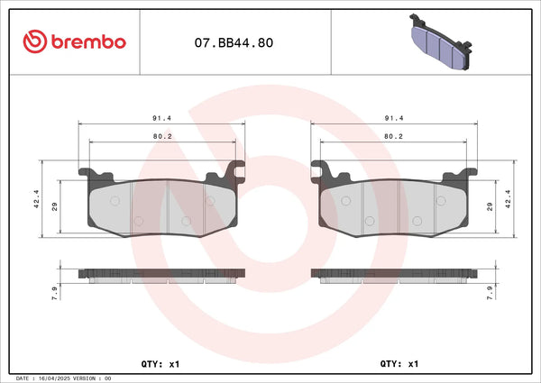 BREMBO 07BB4480 reference image