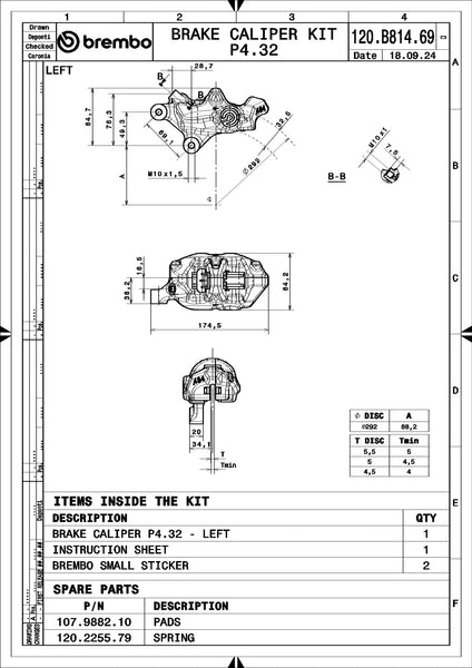 BREMBO 120B81469 official product image 4