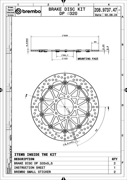 Brembo SuperSport brake disc pair 208973747 – view 4