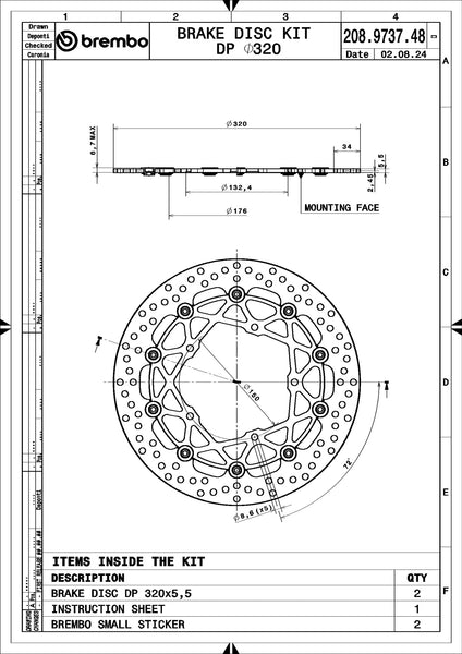 Brembo SuperSport brake disc pair 208973748 – view 4