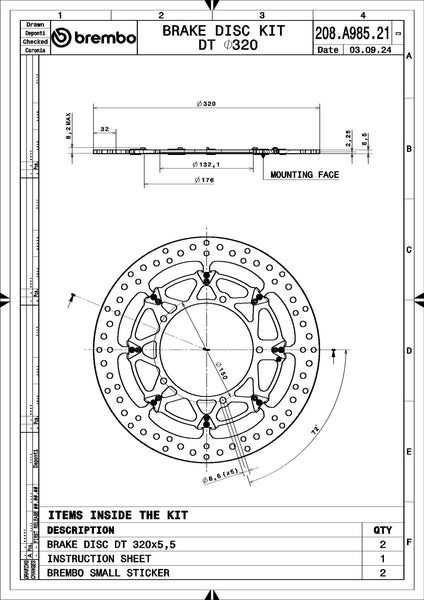 BREMBO 208A98521 official product image 4
