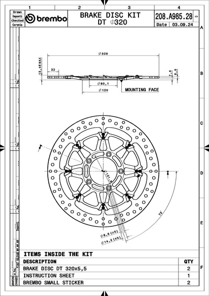 BREMBO 208A98528 official product image 4
