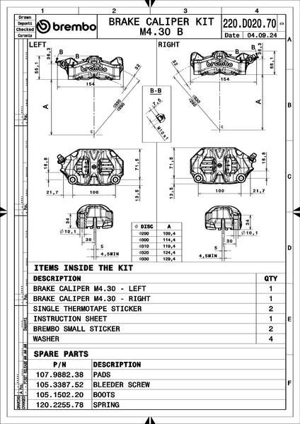 BREMBO 220D02070 official product image 4