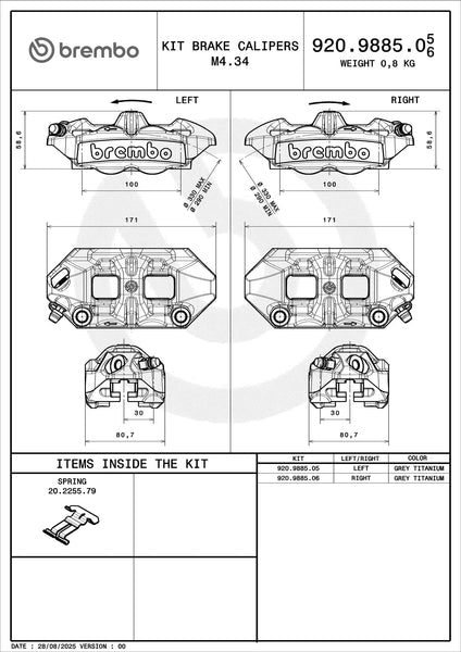 BREMBO 920988505 official product image 3