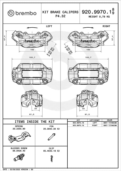 BREMBO 920997018 official product image 3