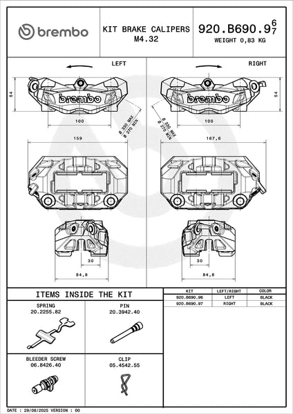 BREMBO 920B69097 official product image 3