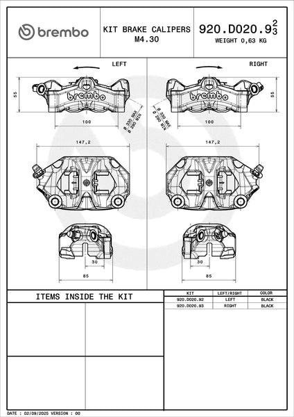 BREMBO 920D02093 official product image 3