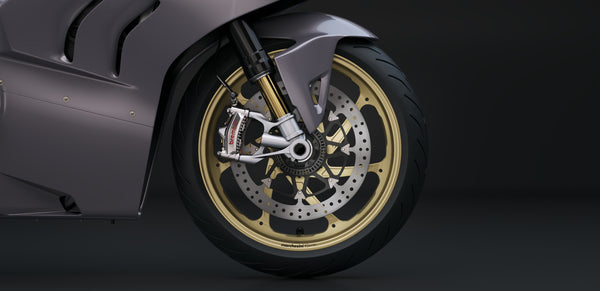 Brembo GP4-MotoGP calipers with Brembo wheel and T-Drive discs