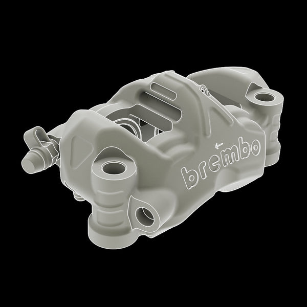 Brembo GP4-PR billet monoblock caliper detail