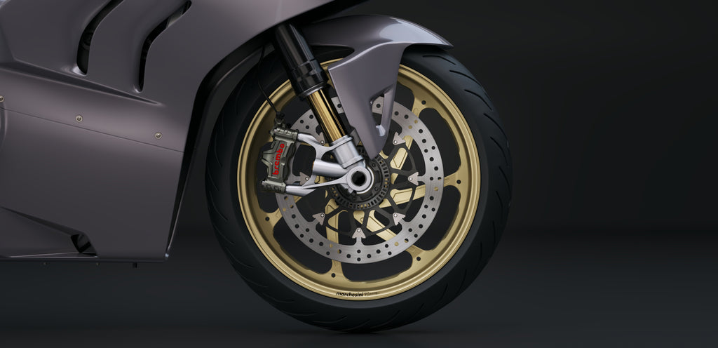 Brembo GP4-RR racing calipers with Brembo T-Drive discs