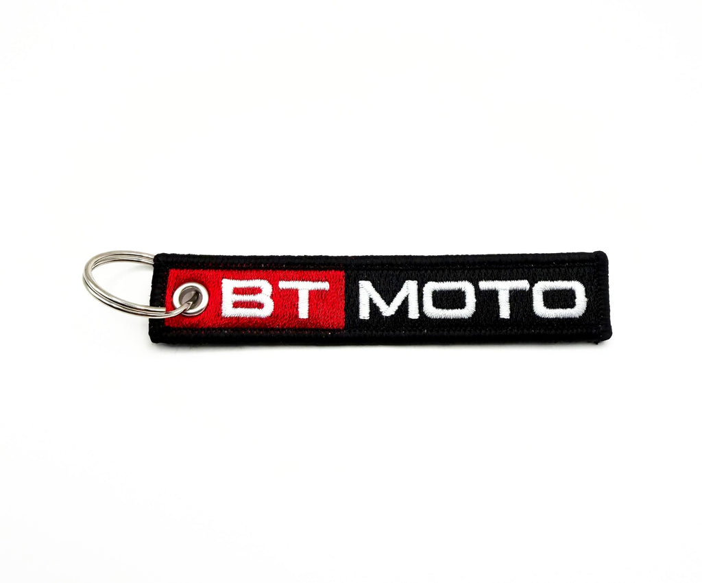 BT Moto Logo Embroidered Keychain
