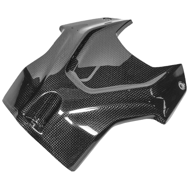 LighTech CARB1929 glossy carbon upper fuel-tank cover; individual component view.