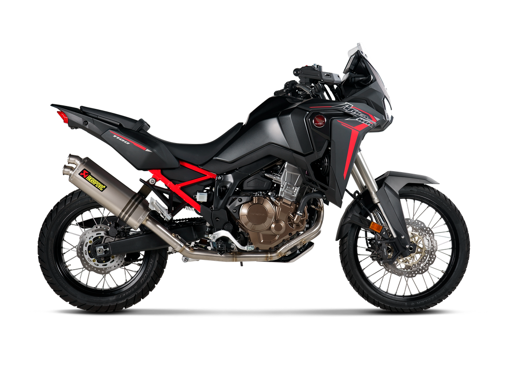 AKRAPOVIC Honda CRF1100L Africa Twin / CRF1100L Africa Twin Adventure Sports 2024-2026 Slip-On Line (Titanium) S-H11SO4-HAFT
