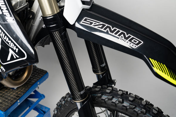 CMT Compositi Carbon Fork Guards | Yamaha / Fantic / Triumph / Honda / Beta / Sherco / TM Racing / Stark Varg | 000139