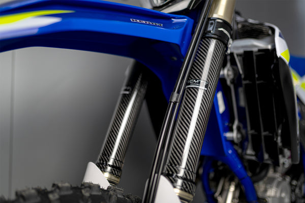 CMT Compositi Carbon Fork Guards | Yamaha / Fantic / Triumph / Honda / Beta / Sherco / TM Racing / Stark Varg | 000139