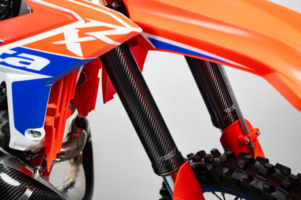 CMT Compositi Carbon Fork Guards | Yamaha / Fantic / Triumph / Honda / Beta / Sherco / TM Racing / Stark Varg | 000139
