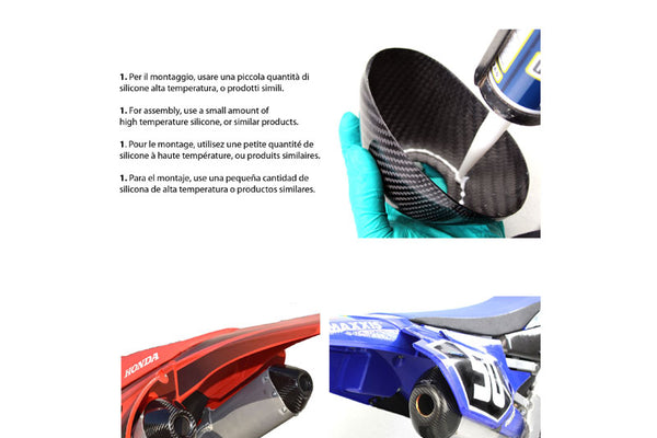 CMT Compositi Carbon Exhaust End Cap Guard | Honda CRF 450 R | 000166