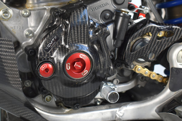 CMT Compositi Carbon Ignition Cover Guard | Honda CRF 250 R / Multi-Model | 000183