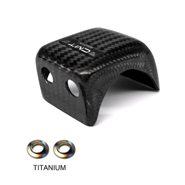CMT Compositi Carbon Fork Foot Guard | Ducati / Triumph / Honda / Yamaha / Sherco / TM Racing / Fantic / Stark Varg | 000194