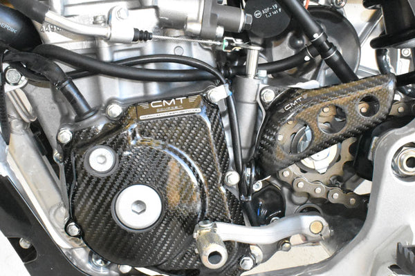 CMT Compositi Carbon Front Sprocket Guard | Suzuki RMZ 250 / Suzuki RMZ 450 | 000206