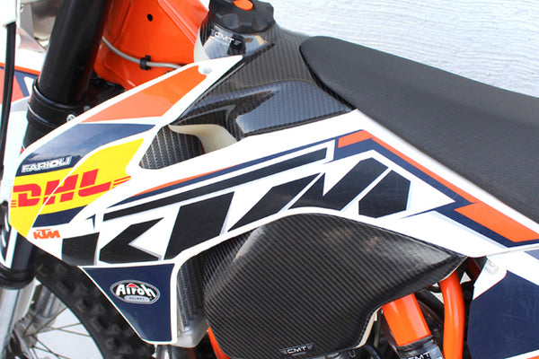 CMT Compositi Carbon Upper Fuel Tank Cover | KTM SX 250 / Multi-Model | 000308