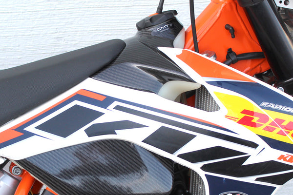 CMT Compositi Carbon Upper Fuel Tank Cover | KTM SX 250 / Multi-Model | 000308