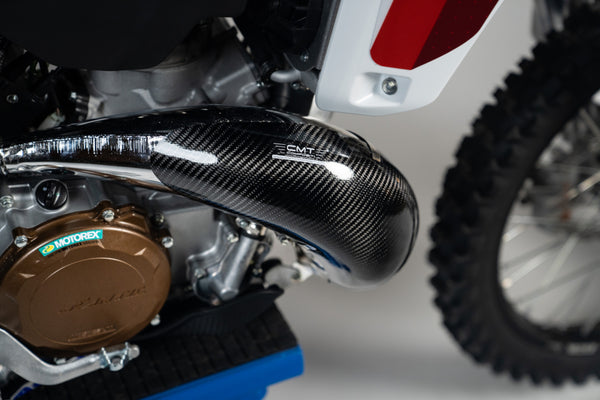 CMT Compositi Carbon Exhaust Heat Guard | KTM / Beta / Husqvarna / Fantic | 000313