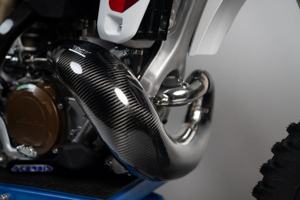 CMT Compositi Carbon Exhaust Heat Guard | KTM / Beta / Husqvarna / Fantic | 000313