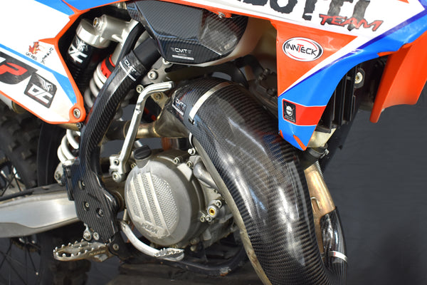 CMT Compositi Carbon Exhaust Heat Guard | KTM SX 125 / KTM EXC 125 | 000337