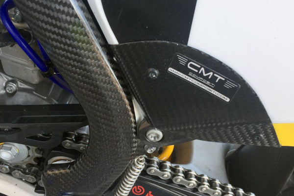 CMT Compositi Carbon Rear Side Panel Guards | Husqvarna TC 125 / Multi-Model | 000339
