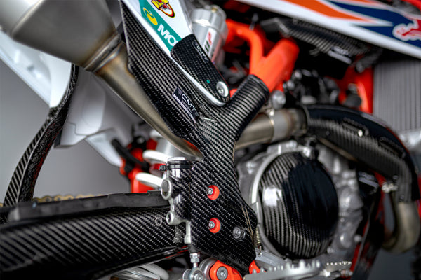 CMT Compositi Carbon Frame Guards | KTM SX 125 / Multi-Model | 000369