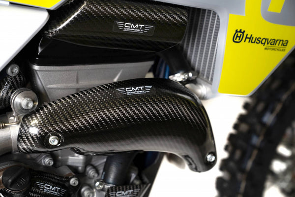 CMT Compositi Carbon Exhaust Heat Guard | KTM / Husqvarna / Gas Gas | 000376