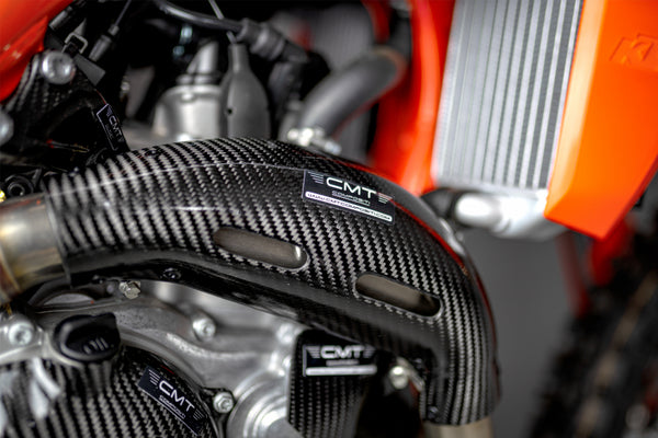 CMT Compositi Carbon Exhaust Heat Guard | KTM / Husqvarna / Gas Gas | 000377