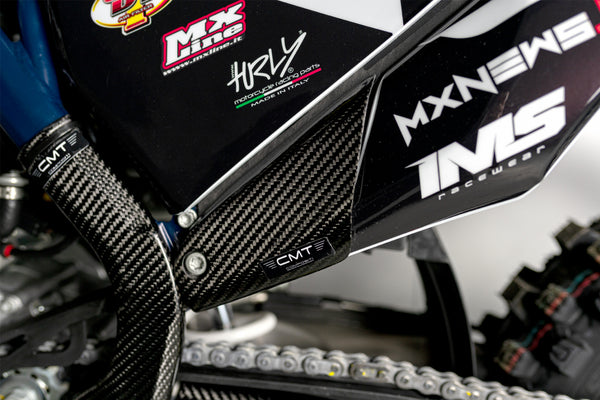 CMT Compositi Carbon Rear Side Panel Guards | Husqvarna TC 125 / Multi-Model | 000381