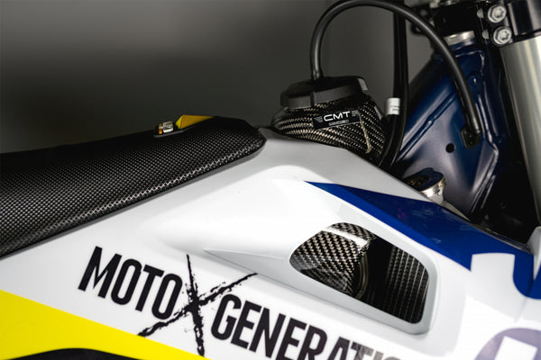 CMT Compositi Carbon Upper Fuel Tank Cover | Husqvarna TC 125 / Multi-Model | 000382