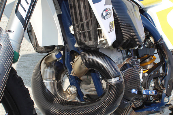 CMT Compositi Carbon Exhaust Heat Guard | KTM / Husqvarna / Gas Gas | 000390