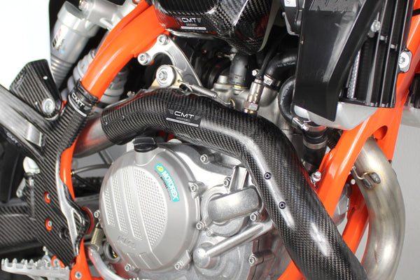 CMT Compositi Carbon Exhaust Heat Guard | KTM EXC-f 450 (EU - EUROPE MODEL) / Multi-Model | 000393