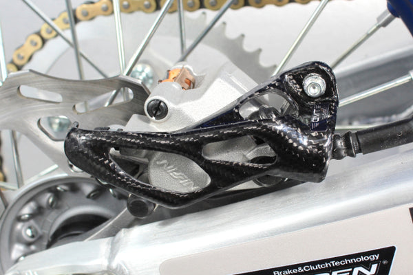 CMT Compositi Carbon Rear Brake Caliper Guard | Yamaha / Fantic | 000410