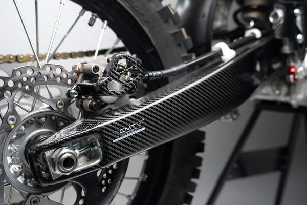 CMT Compositi Carbon Rear Brake Caliper Guard | Yamaha / Fantic | 000474