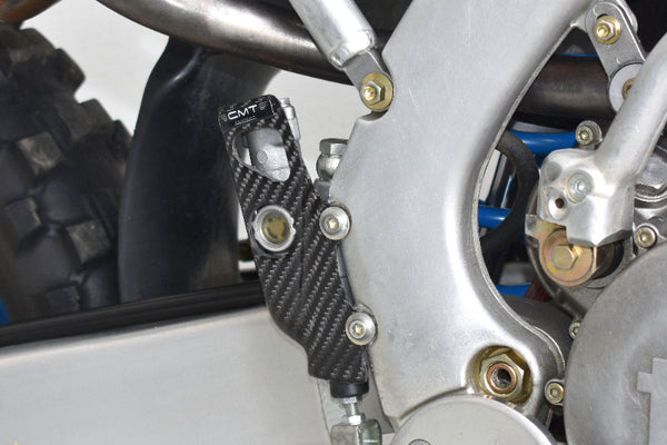 CMT Compositi Carbon Rear Brake Master Cylinder Guard | TM Racing MX 125 / Multi-Model | 000507