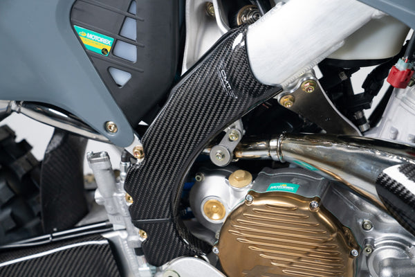 CMT Compositi Carbon Frame Guards | TM Racing MX 125 2T / Multi-Model | 000511
