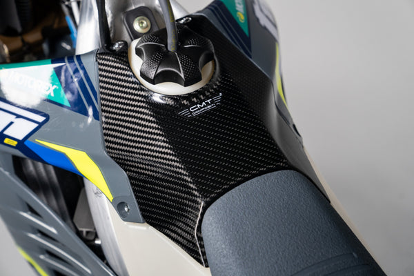 CMT Compositi Carbon Upper Fuel Tank Cover | TM Racing MX 144 2T / Multi-Model | 000513