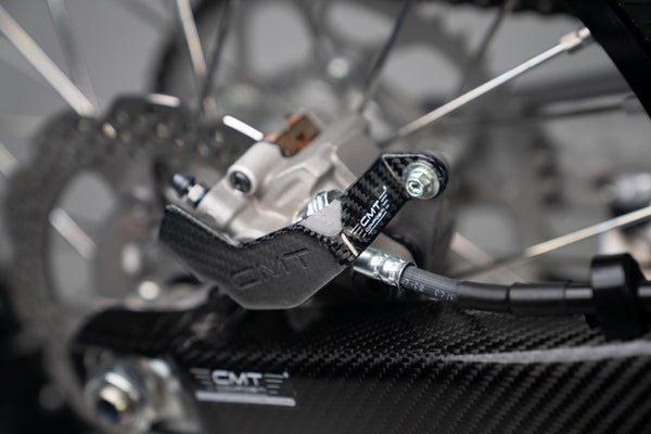 CMT Compositi Carbon Rear Brake Caliper Guard | Kawasaki KXF 450 / Multi-Model | 000702