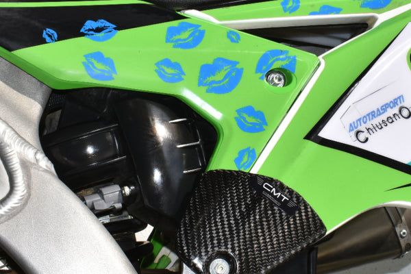 CMT Compositi Carbon Rear Side Panel Guards | Kawasaki KXF 450 / Kawasaki KXF 250 | 000727