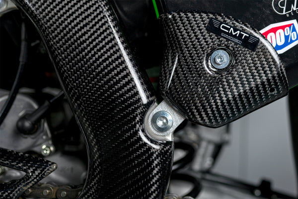 CMT Compositi Carbon Rear Side Panel Guards | Kawasaki KXF 250 / Multi-Model | 000744