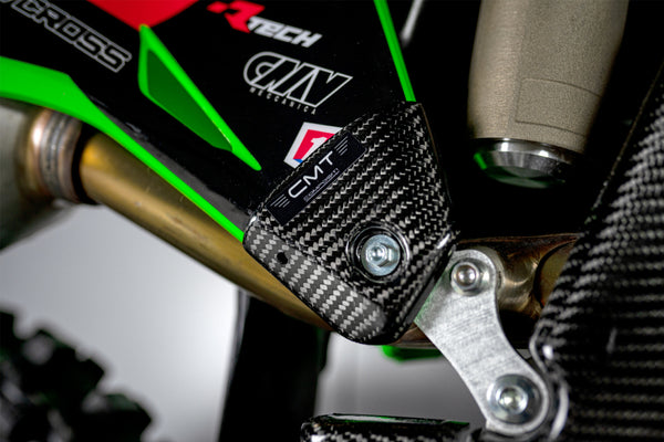 CMT Compositi Carbon Rear Side Panel Guards | Kawasaki KXF 250 / Multi-Model | 000744