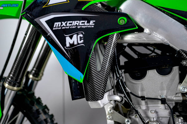 CMT Compositi Carbon Radiator Brace Kit | Kawasaki KXF 250 / Multi-Model | 000755