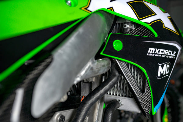 CMT Compositi Carbon Radiator Brace Kit | Kawasaki KXF 250 / Multi-Model | 000755