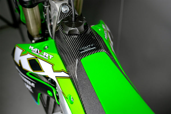 CMT Compositi Carbon Fuel Tank Cover | Kawasaki KXF 250 / Multi-Model | 000756